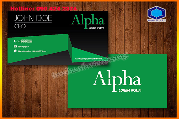 name card design